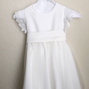 Ivory flower girl dress